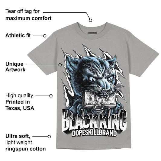 Cool Grey 11s DopeSkill Grey T-shirt Black King Graphic