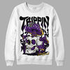 Jordan 12 “Field Purple” DopeSkill Sweatshirt Trippin Graphic Streetwear - White 