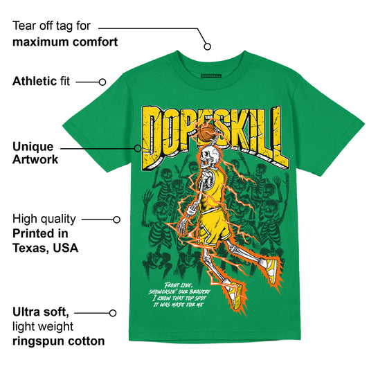 Green Collection DopeSkill Green T-shirt Thunder Dunk Graphic