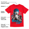 Red Thunder 4s DopeSkill Red T-shirt Boys Don't Cry Graphic