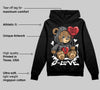 Black Cement 3s DopeSkill Hoodie Sweatshirt Broken Bear Graphic