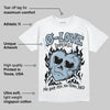 Blue Suede 40s DopeSkill T-Shirt Crying Heart Graphic