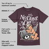 Violet Ore 3s DopeSkill Maroon T-shirt New No Days Off Graphic