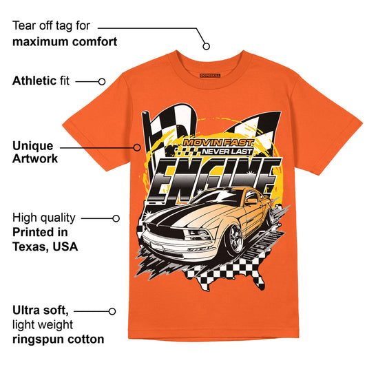 Georgia Peach 3s DopeSkill Orange T-shirt ENGINE Tshirt Graphic