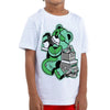 Green Glow 1s DopeSkill Toddler Kids T-shirt Bear Steals Sneaker Graphic