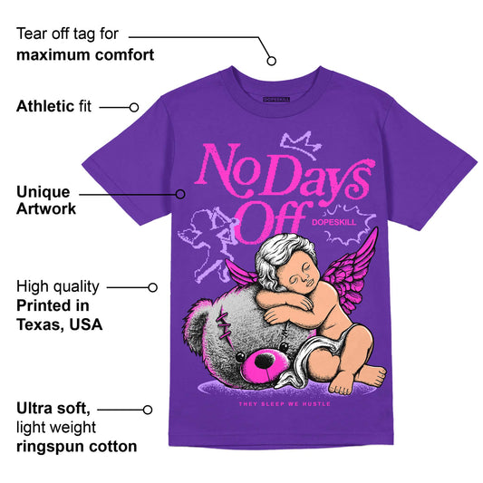 Court Purple 13s DopeSkill Purple T-shirt New No Days Off Graphic