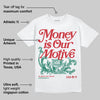 Mexico 'El Vuelo' 3s DopeSkill T-Shirt Money Is Our Motive Typo Graphic