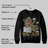 Medium Olive 3s DopeSkill Sweatshirt Born To Be Rich Graphic