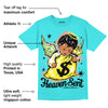 Cyan Burst 9060 DopeSkill Virtual Blue T-Shirt Heaven Sent Graphic