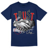 Jordan 4 Midnight Navy DopeSkill Midnight Navy T-shirt Trust No One Graphic Streetwear 