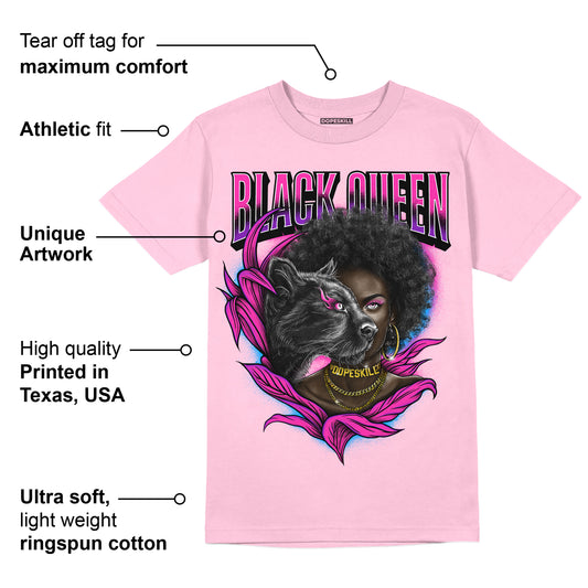 Pink Collection DopeSkill Pink T-shirt New Black Queen Graphic
