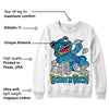 Military Blue 4s DopeSkill Sweatshirt Born To Be Rich Graphic