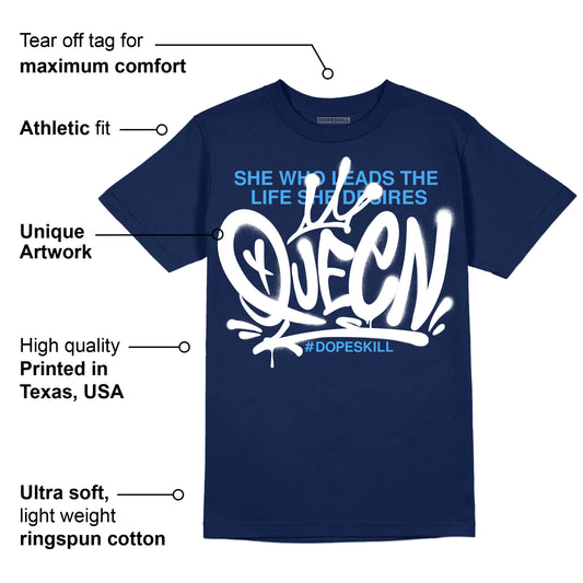 Midnight Navy 3s DopeSkill Navy T-shirt Queen Graphic