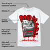 Red Cement 4S DopeSkill T-Shirt Paid In Full Graphic