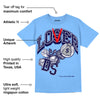 Powder Blue 9s DopeSkill Sky Blue T-shirt Loser Lover Graphic