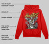 Red Collection DopeSkill Red Hoodie Sweatshirt Heartless Graphic