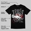 Black Cement 3s DopeSkill T-Shirt Trust No One Graphic