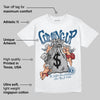 French Blue 12s DopeSkill T-Shirt Money Bag Coming Up Graphic