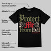 Medium Olive 1s DopeSkill T-Shirt Protect Me From Evil Graphic