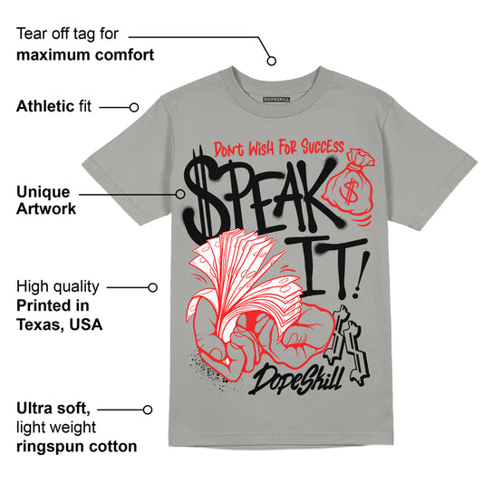 Grey Collection DopeSkill Grey T-shirt Speak It Graphic