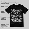 NB 2002R Steel Orca DopeSkill T-Shirt Money Is Our Motive Typo Graphic