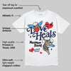 Midnight Navy 3s DopeSkill T-Shirt New Love Heals Graphic