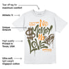 Olive 5s DopeSkill T-Shirt No Money No Love Typo Graphic