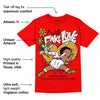 Red Collection DopeSkill Red T-shirt No Fake Love Graphic