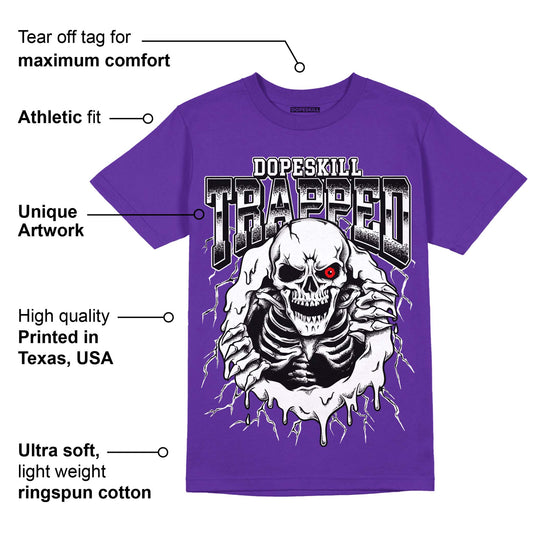 PURPLE Collection DopeSkill Purple T-shirt Trapped Halloween Graphic