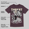 Violet Ore 3s DopeSkill Maroon T-shirt Threat Graphic