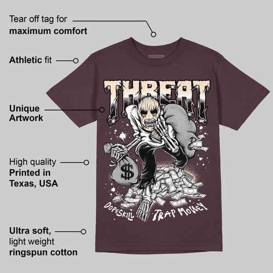 Violet Ore 3s DopeSkill Brown Savana T-shirt Threat Graphic