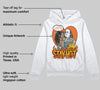 Orange Black White DopeSkill Hoodie Sweatshirt Stay Hot Graphic