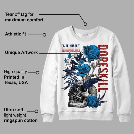 French Blue 13s DopeSkill Sweatshirt Side Hustle Graphic