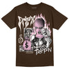 Jordan 11 Retro Neapolitan DopeSkill Velvet Brown T-Shirt Drip'n Never Tripp'n Graphic Streetwear