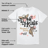 AIR FORCE 1 LINEN DopeSkill T-Shirt New Love Heals Graphic