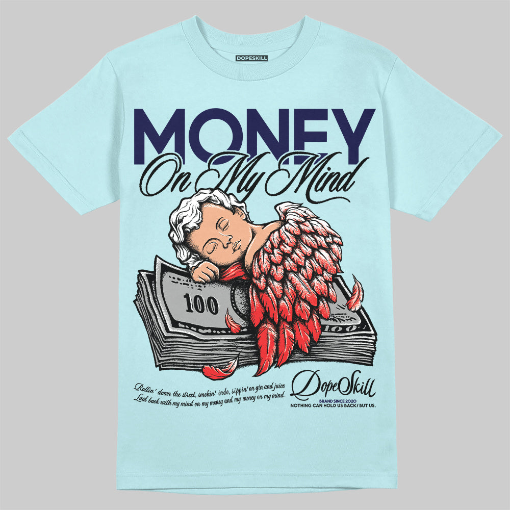 Dunk Low GS “Glacier Blue” DopeSkill Chambray T-shirt MOMM Graphic Streetwear