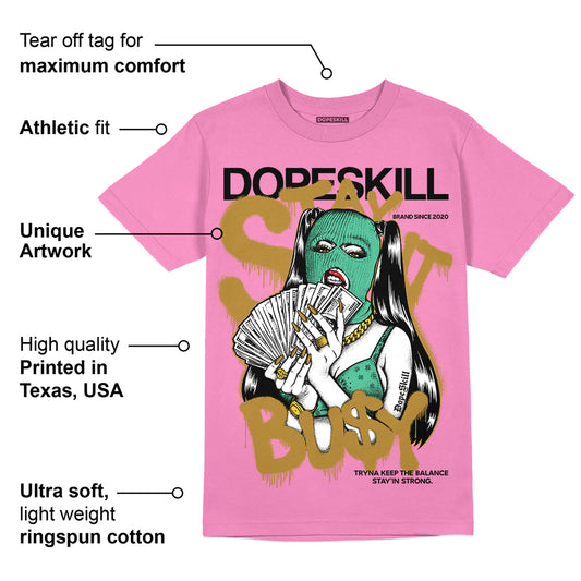 Dunk Playful Pink Multi Color Bronzine Clear Jade Luminous Green DopeSkill Pink T-shirt Stay It Busy Graphic