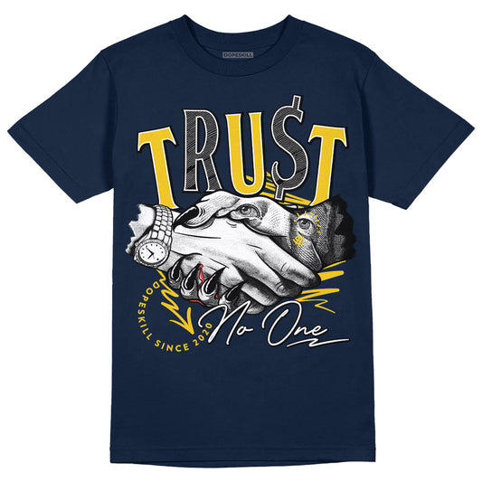 Dunk Low Vintage “Michigan” DopeSkill Midnight Navy T-Shirt Trust No One Graphic Streetwear