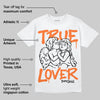 Orange Black White DopeSkill T-Shirt True Lover Graphic