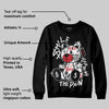 Bred Velvet 11s DopeSkill Sweatshirt Smile Through The Pain Graphic