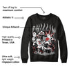 Black and White 14s DopeSkill Sweatshirt Chillin Graphic