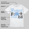 Women's Runner Sneaker Light Blue DopeSkill T-Shirt Protect Me From Evil Graphic