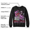 Mauve Off-Noir 2s DopeSkill Sweatshirt Born To Be Rich Graphic