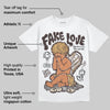 Runner 2.0 Sneakers Brown Fabric DopeSkill T-Shirt False Love Graphic