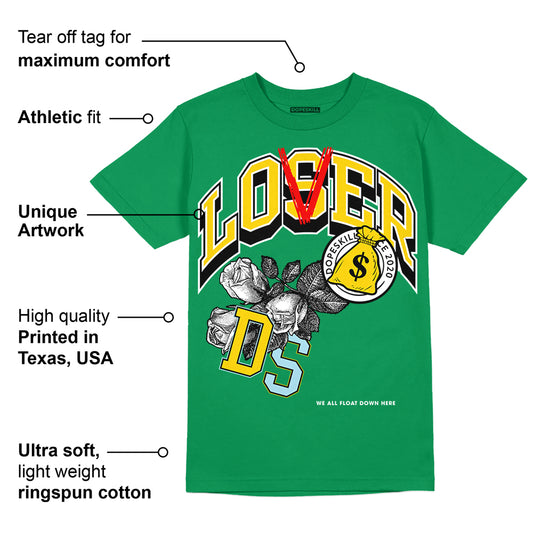 Lucky Green 5s DopeSkill Green T-shirt Loser Lover Graphic