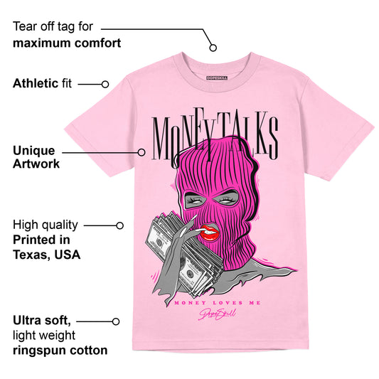 Pink Collection DopeSkill Pink T-shirt Money Talks Graphic