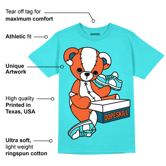 Dunk Dolphins DopeSkill Tahiti Blue T-shirt Sneakerhead BEAR Graphic