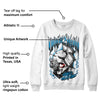 Military Blue 4s DopeSkill Sweatshirt Money On My Mind Graphic