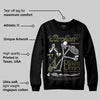 Medium Olive 3s DopeSkill Sweatshirt Broken Bones Graphic