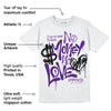 Field Purple 12s DopeSkill T-Shirt No Money No Love Typo Graphic